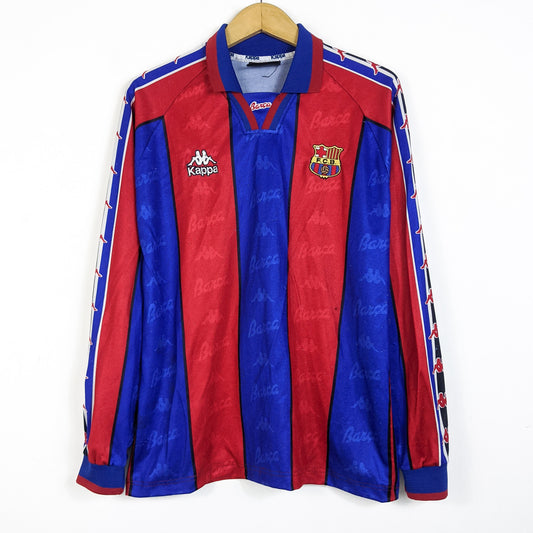 Original Barcelona 1995/97 Home - Ronaldo #9 Size L (Long Sleeve)