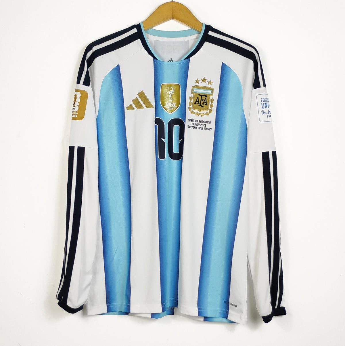 Original Argentina 2026 Home - Messi #10 Size M (Long Sleeve) (Bnwt)