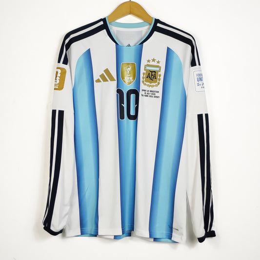 Original Argentina 2026 Home - Messi #10 Size M (Long Sleeve) (Bnwt)