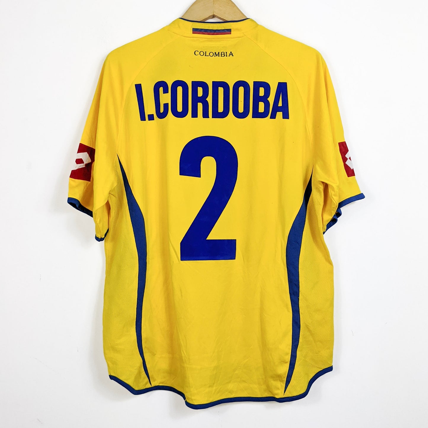 Original Colombia 2006/07 Home - Ivan Cordoba #2 Size L