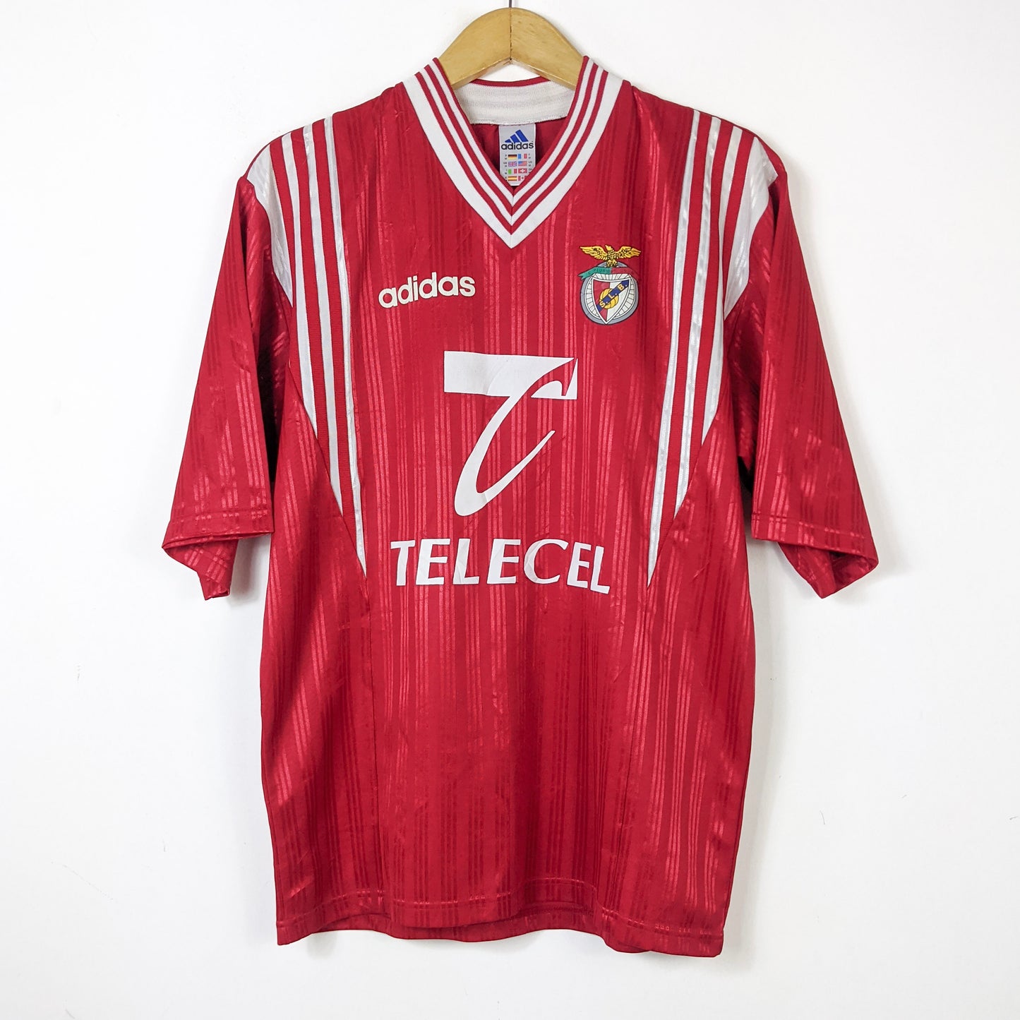 Original Benfica 1997/98 Home - Joao Pinto #8 Size M