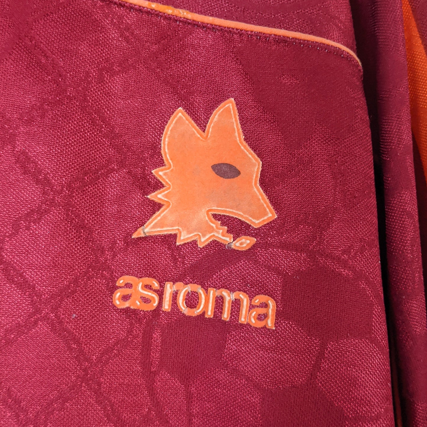 Original AS Roma 1995/96 Home - Totti #20 Size fit L (Long Sleeve) (Player Issue)
