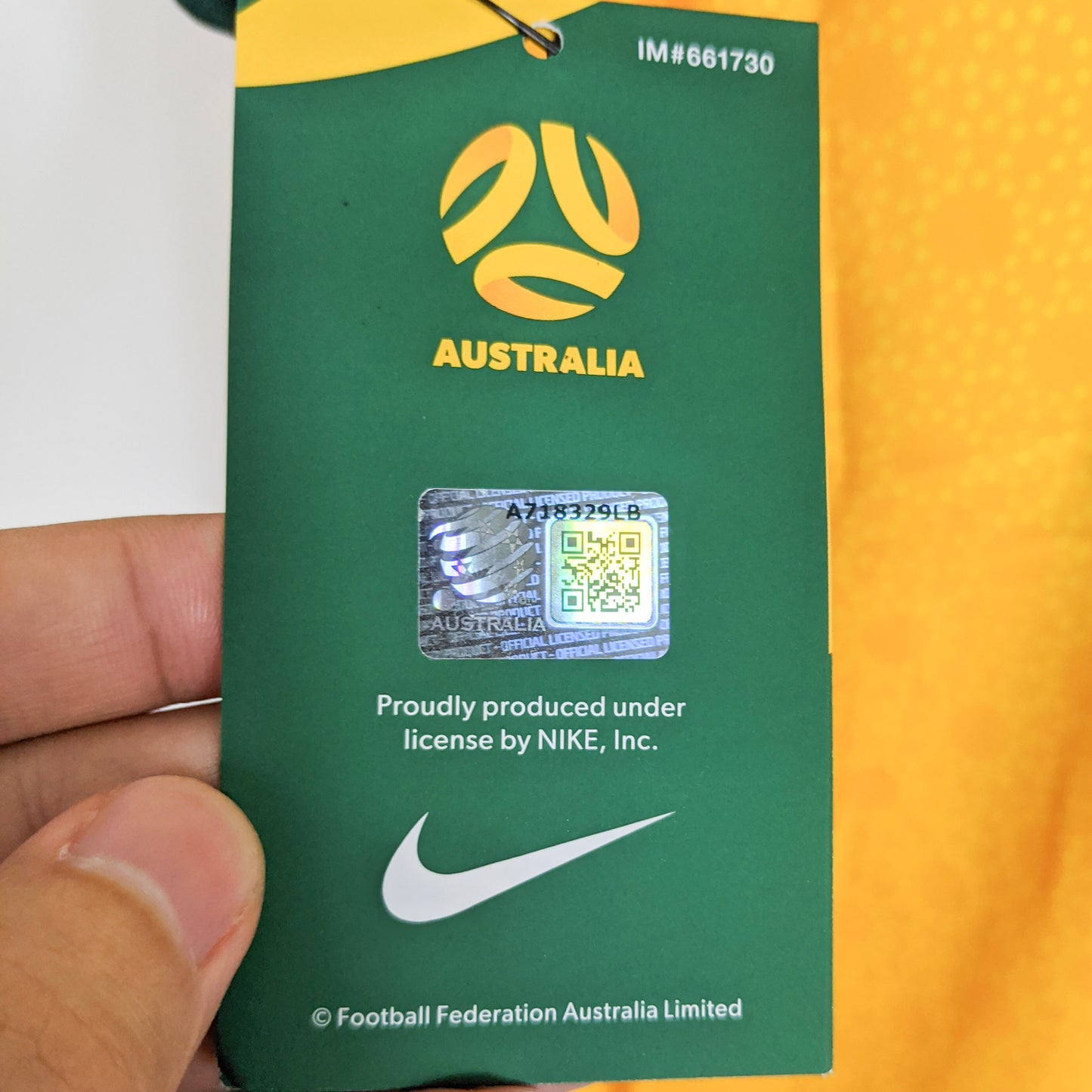 Original Australia 2020/21 Home - Duke #15 Size L (Bnwt)