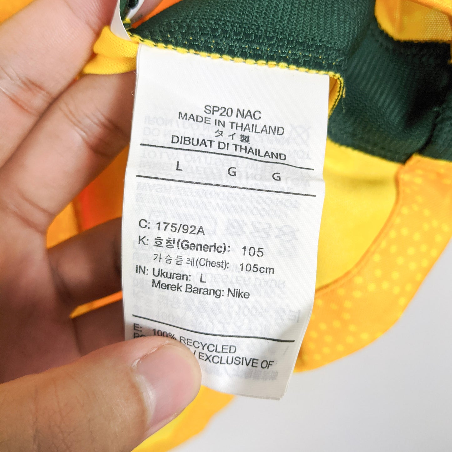 Original Australia 2020/21 Home - Duke #15 Size L (Bnwt)