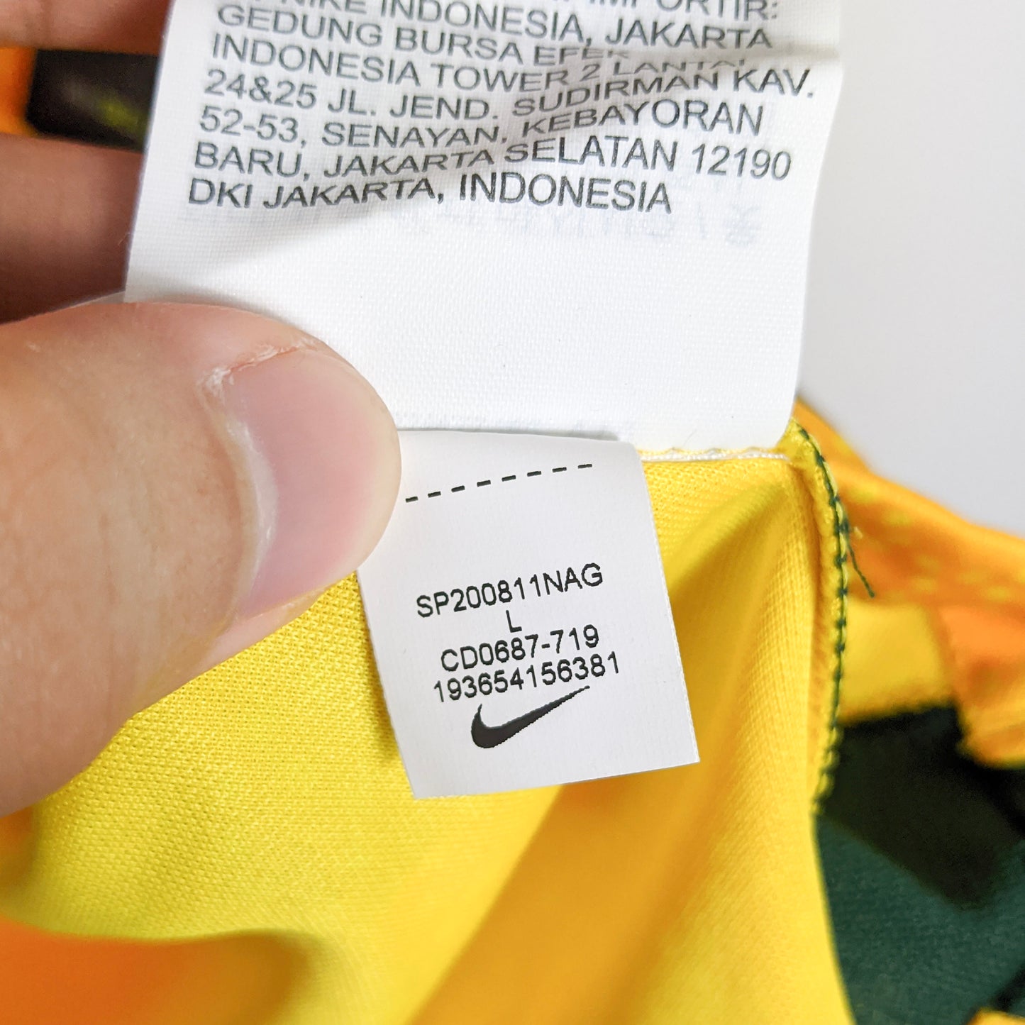 Original Australia 2020/21 Home - Duke #15 Size L (Bnwt)
