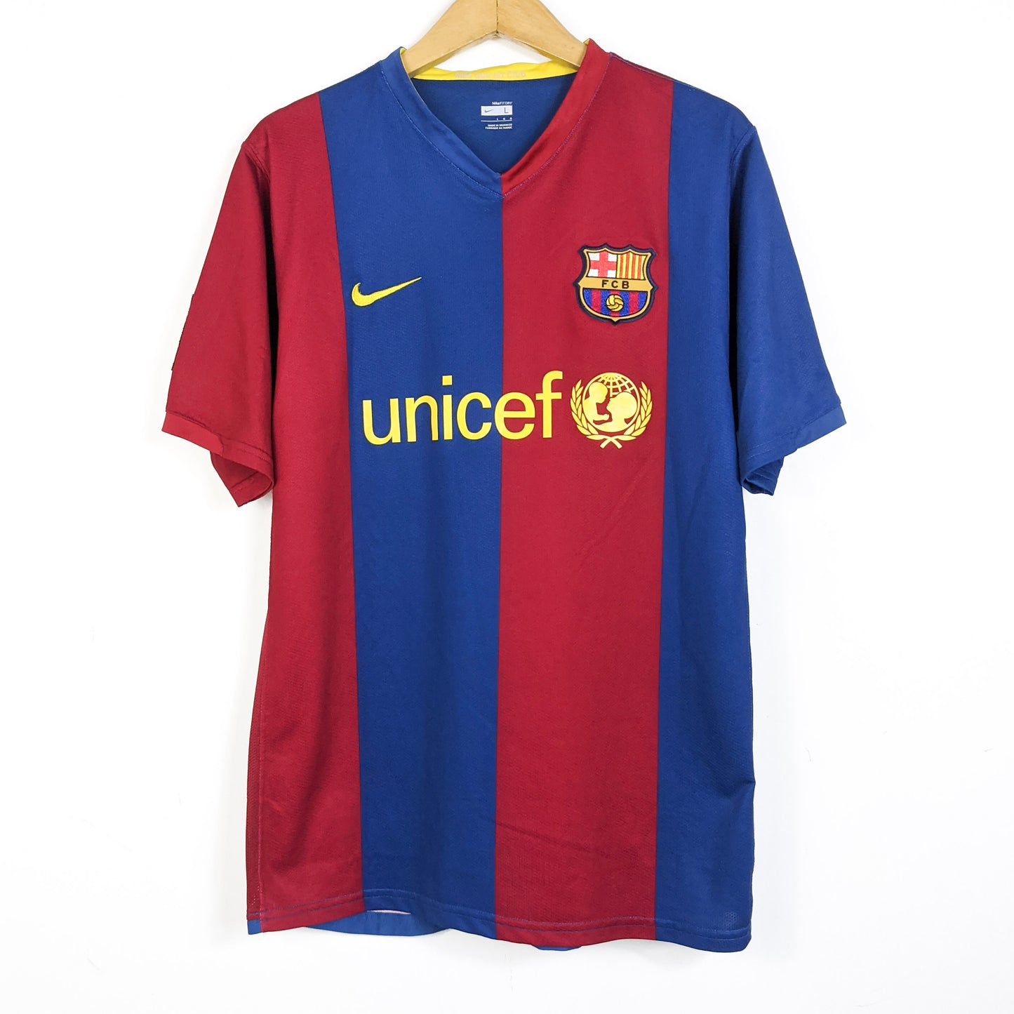 Original Barcelona 2006/07 Home - Messi #19 Size L