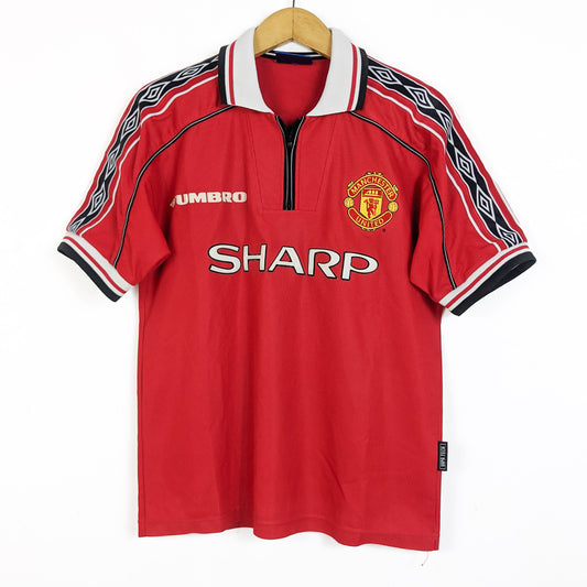 Original Manchester United 1998/00 Home - Beckham #7 Size XL Youth