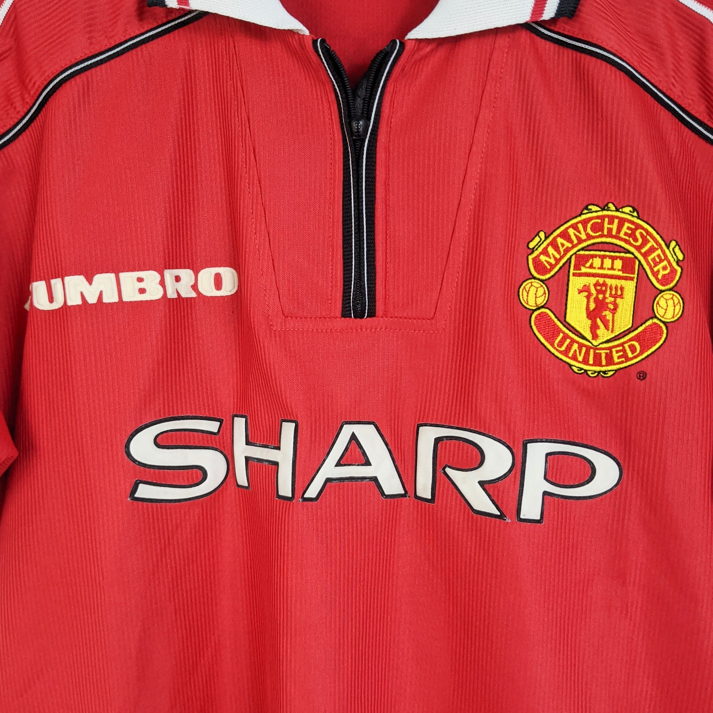 Original Manchester United 1998/00 Home - Beckham #7 Size XL Youth