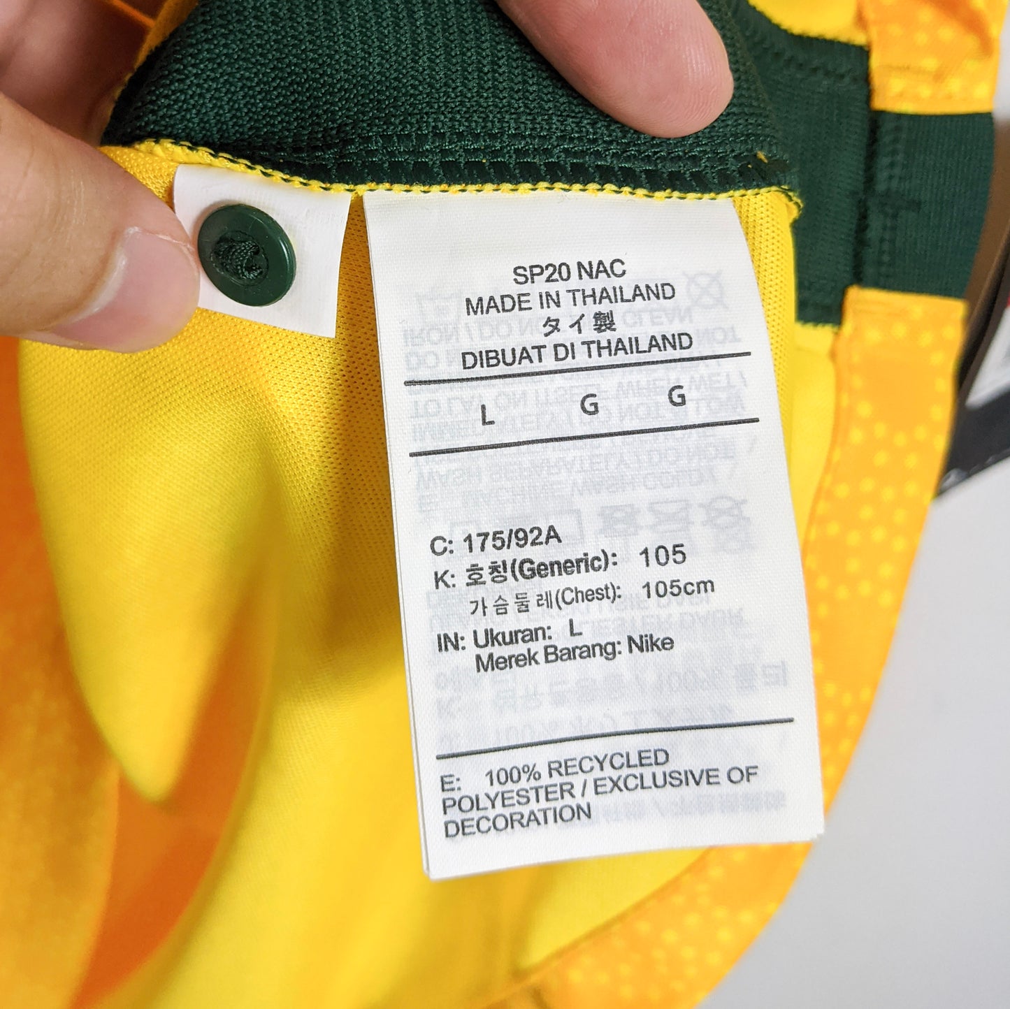 Original Australia 2020/21 Home - Goodwin #10 Size L (Bnwt)