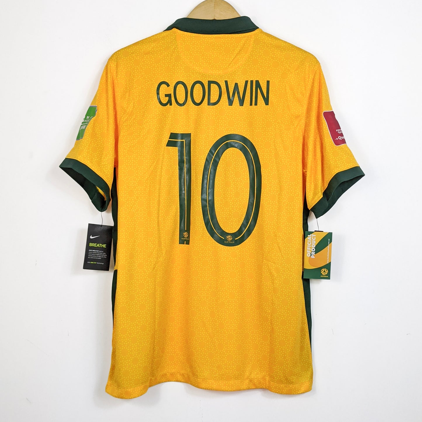 Original Australia 2020/21 Home - Goodwin #10 Size L (Bnwt)