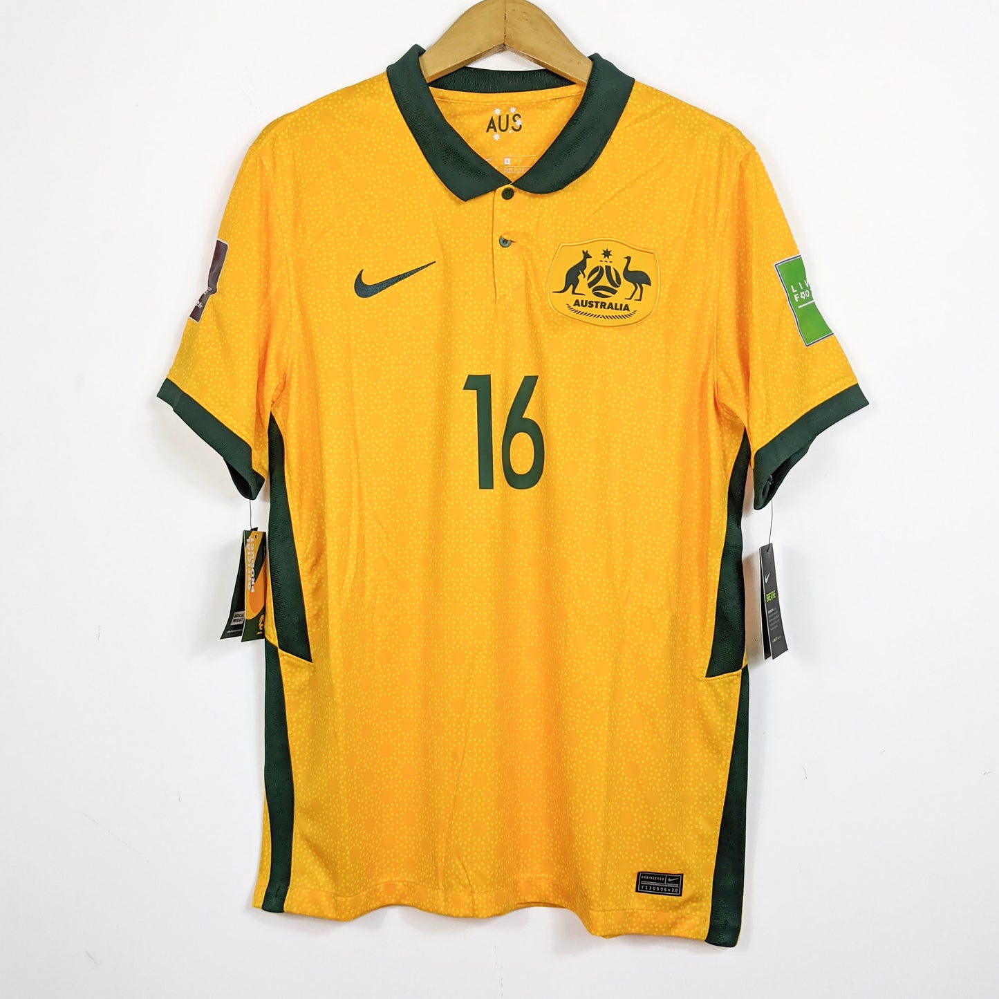 Original Australia 2020/21 Home - Behich #16 Size L (Bnwt)