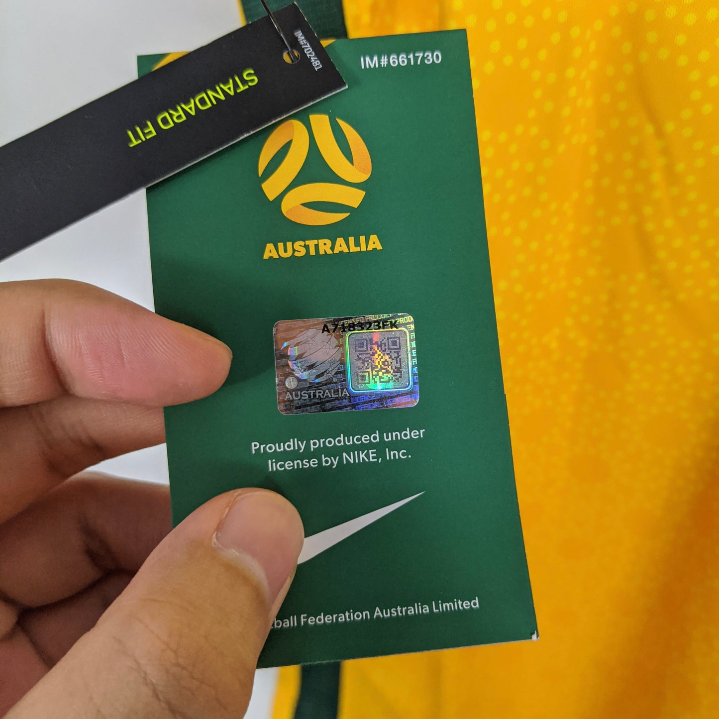 Original Australia 2020/21 Home - Behich #16 Size L (Bnwt)