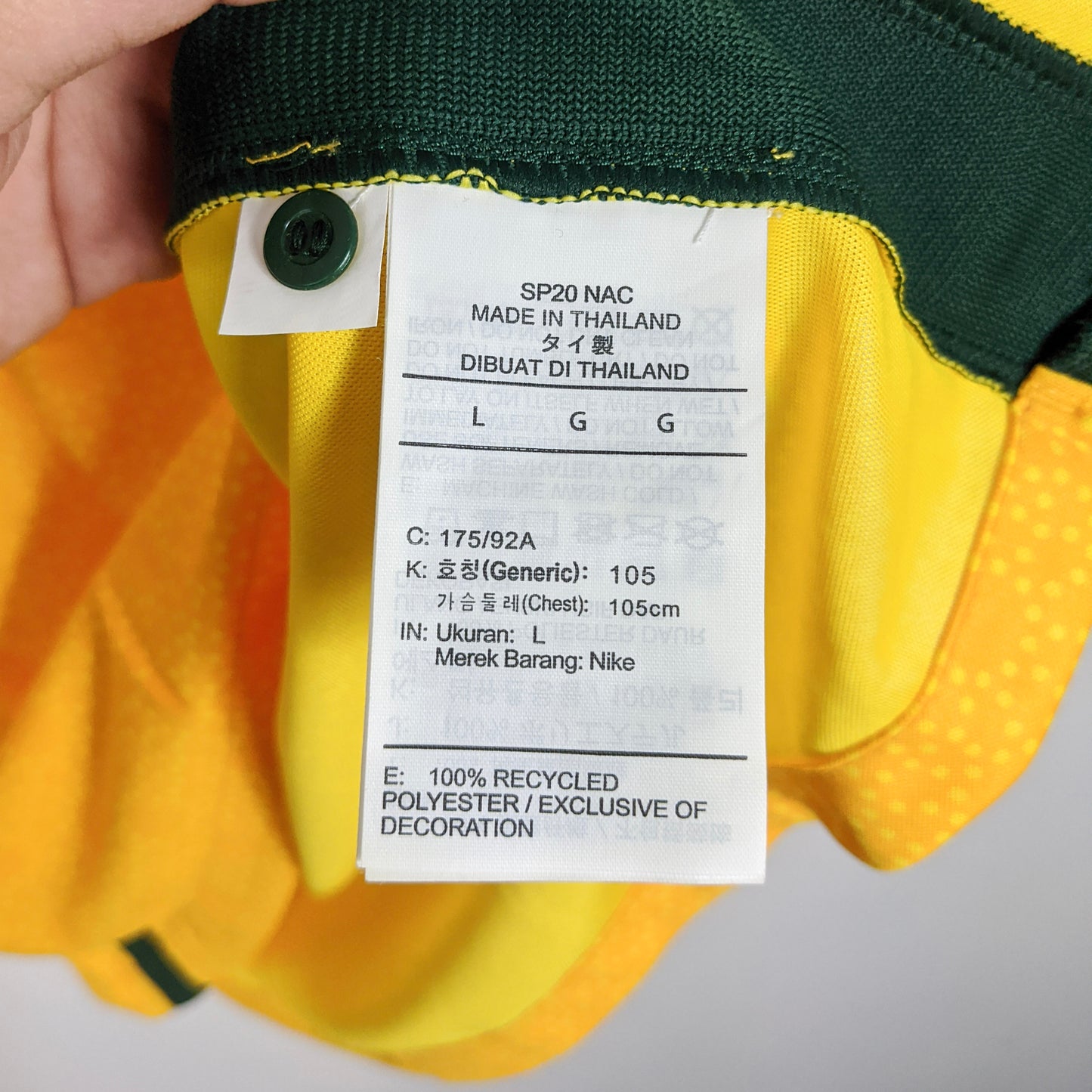 Original Australia 2020/21 Home - Behich #16 Size L (Bnwt)