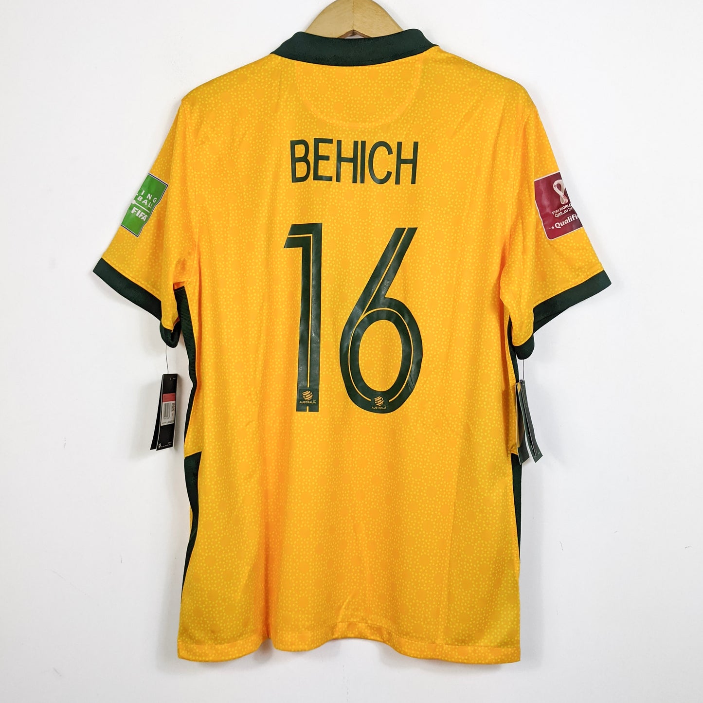 Original Australia 2020/21 Home - Behich #16 Size L (Bnwt)
