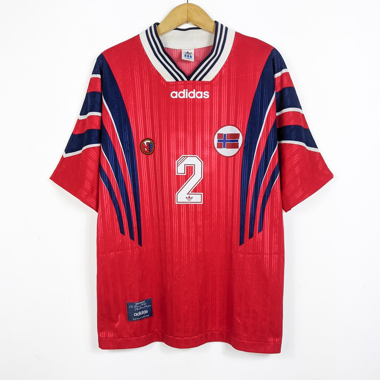 Original Norway 1996 Home - Inge Haaland #2 Size XL