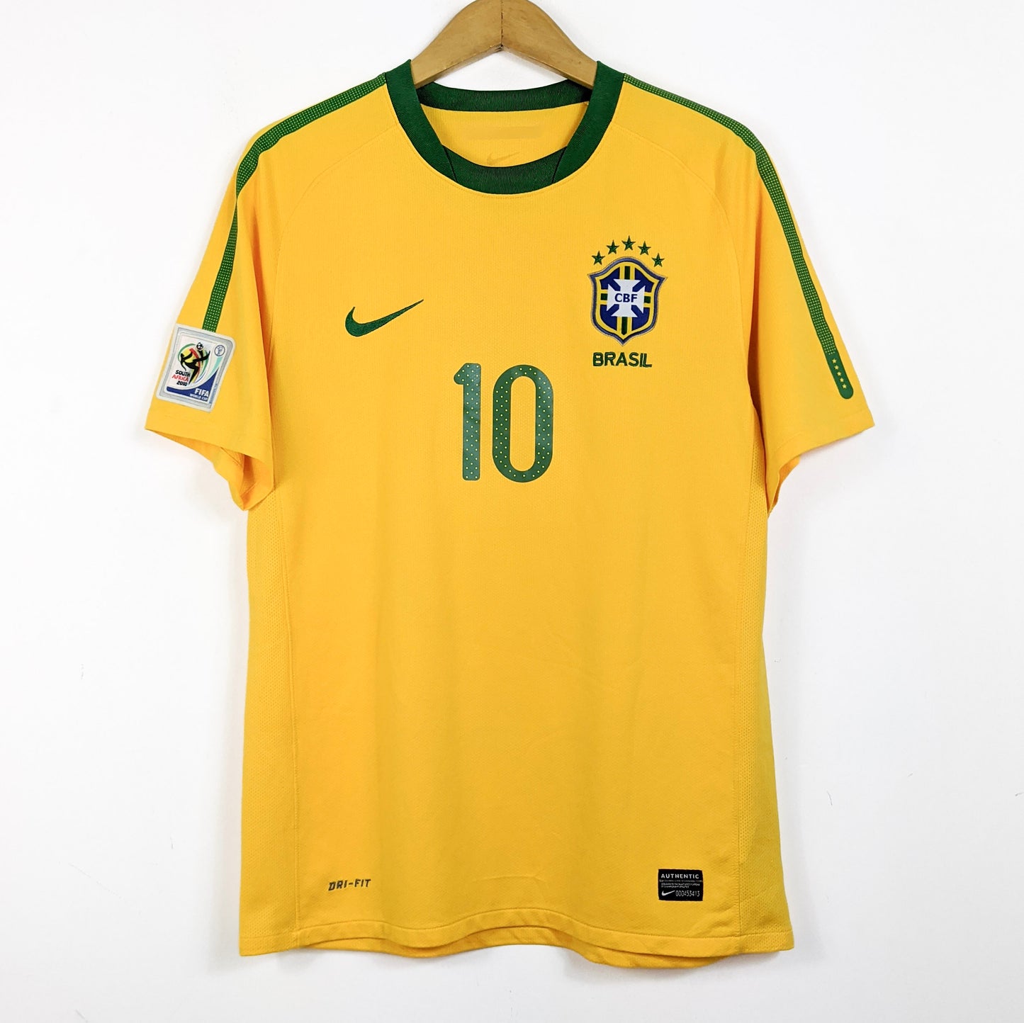 Original Brazil 2010 Home - Kaka #10 Size M