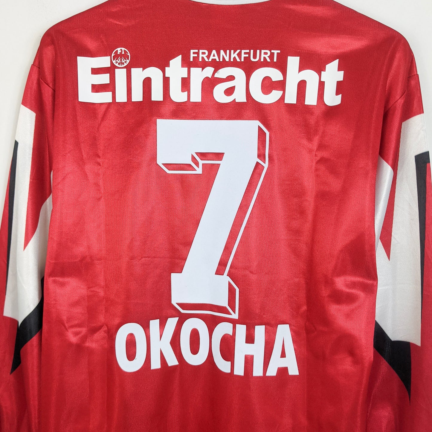 Original Eintracht Frankfurt 1992/93 Fourth - Okocha #7 Size L (Long Sleeve) (Jaspo Template)