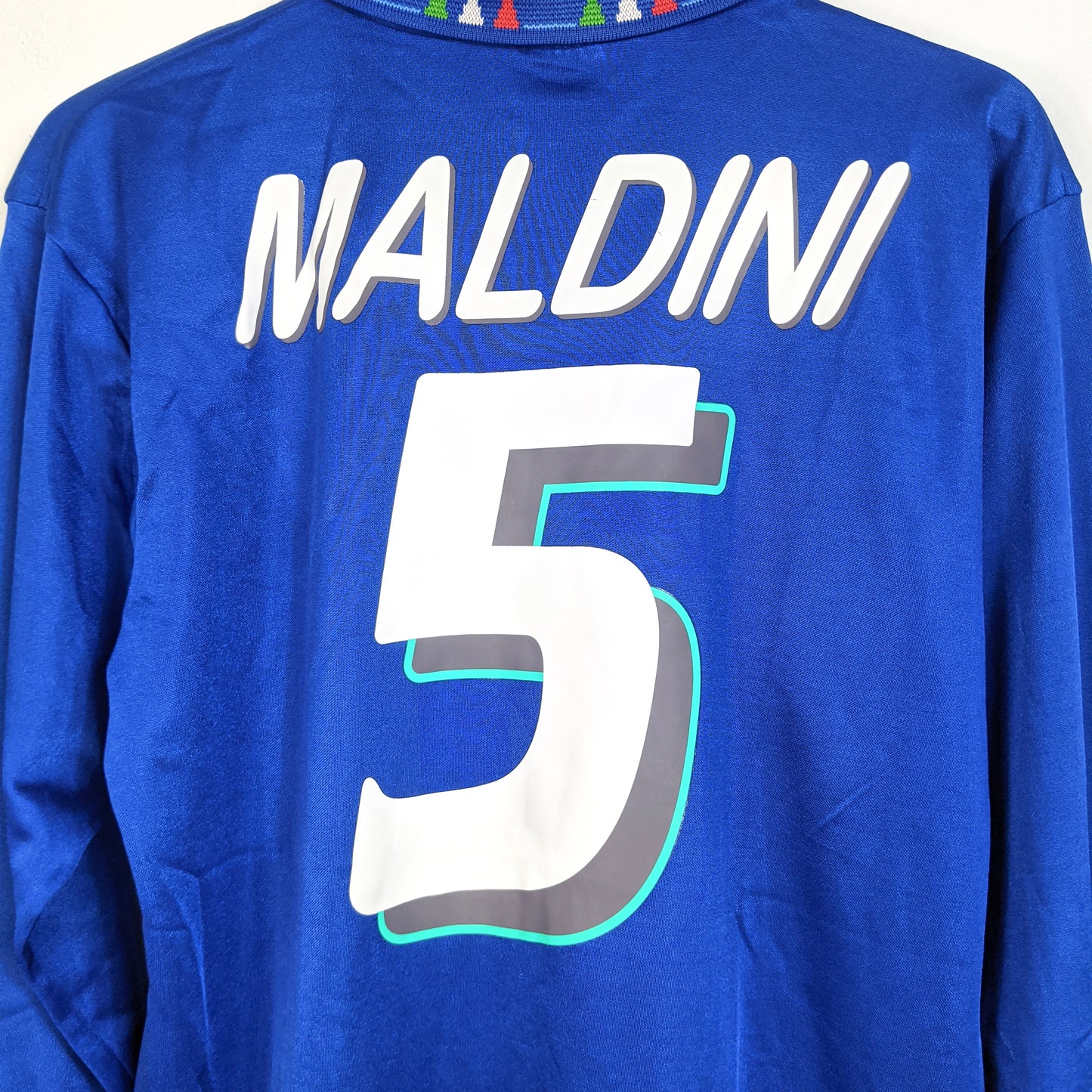 Original Italy 1994/95 Home - Maldini #5 Size fit M (Long Sleeve) (Jaspo)