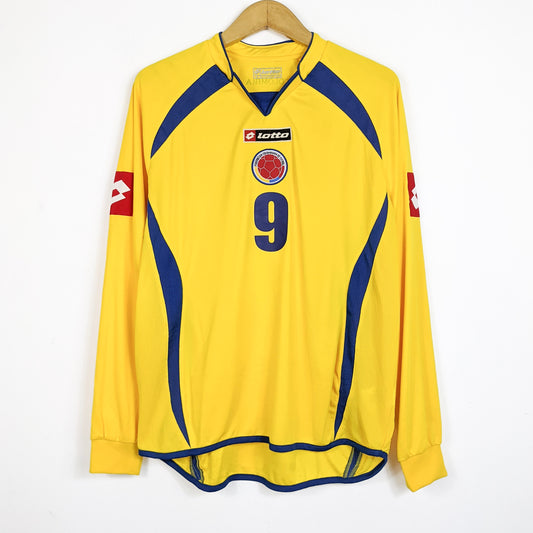 Original Colombia 2006/07 Home - Radamel Falcao #9 Size M (Long Sleeve)