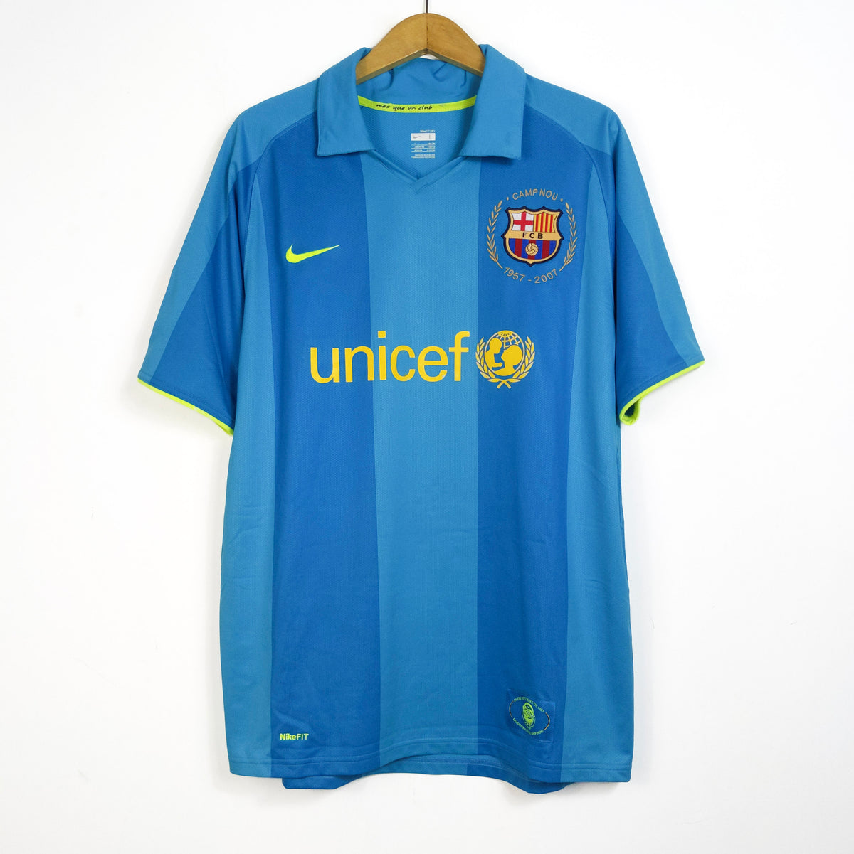 Original Barcelona 2007/08 Away - Ronaldinho #10 Size L