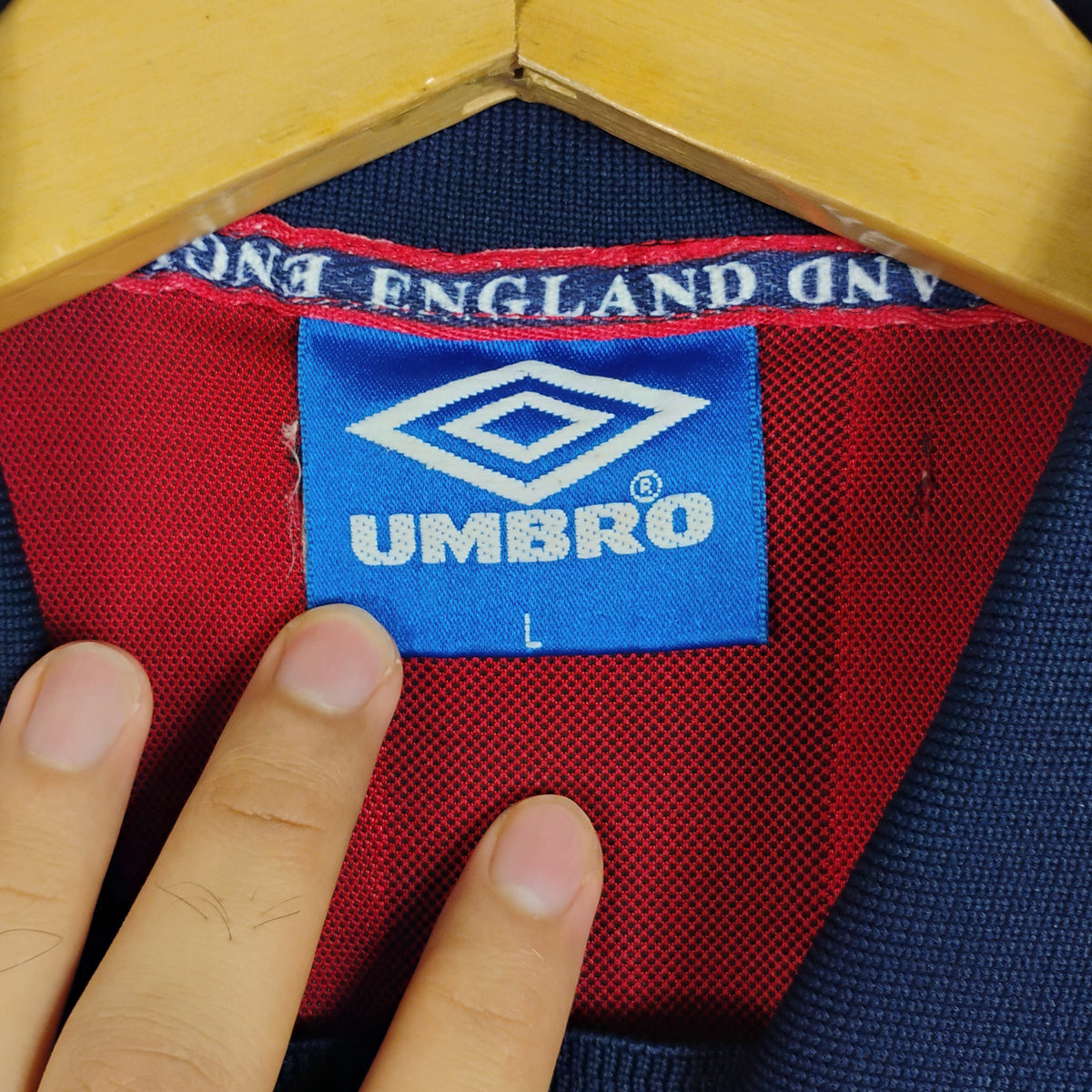 Original England 1997/99 Away - Beckham #7 Size L