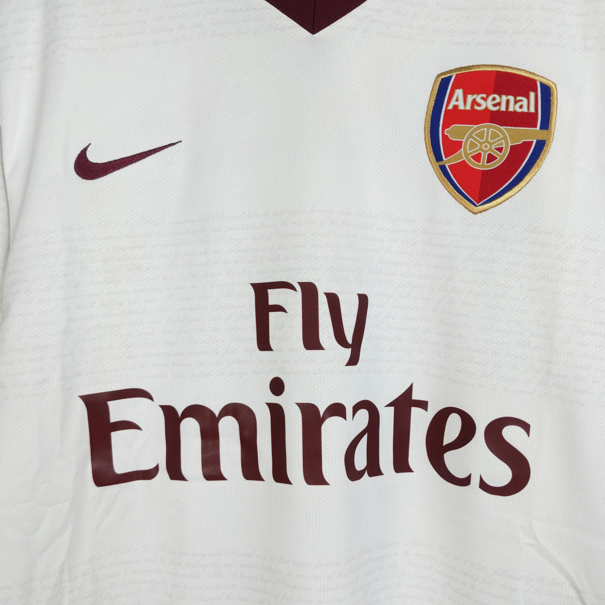 Original Arsenal 2007/08 Away - Fabregas #4 Size XL (Long Sleeve) (Player Issue)