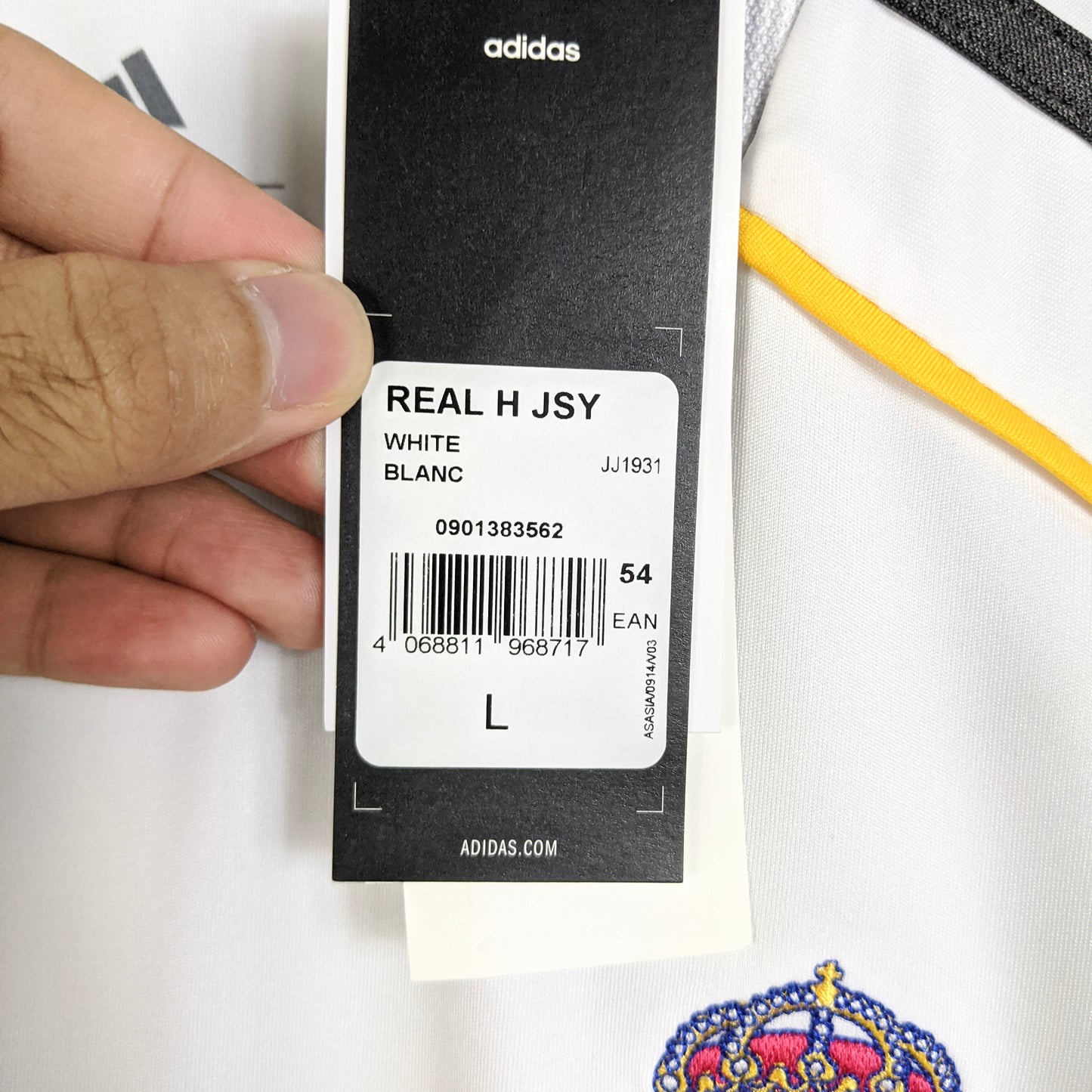 Original Real Madrid 2025/26 Home - Bellingham #5 Size L (Bnwt)