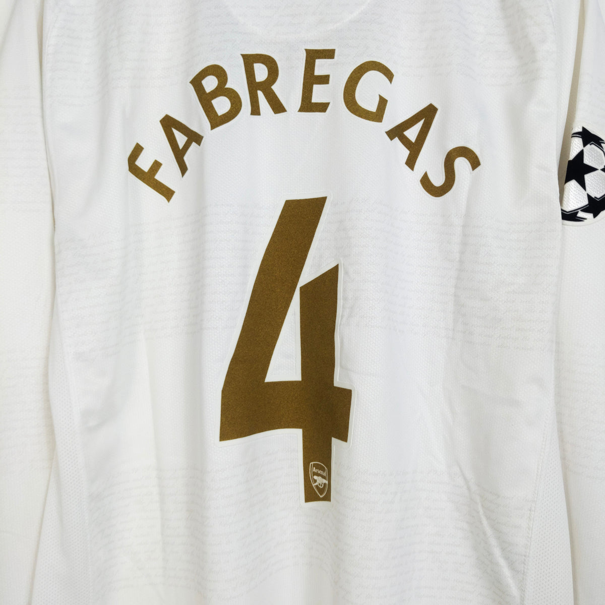 Original Arsenal 2007/08 Away - Fabregas #4 Size XL (Long Sleeve) (Player Issue)