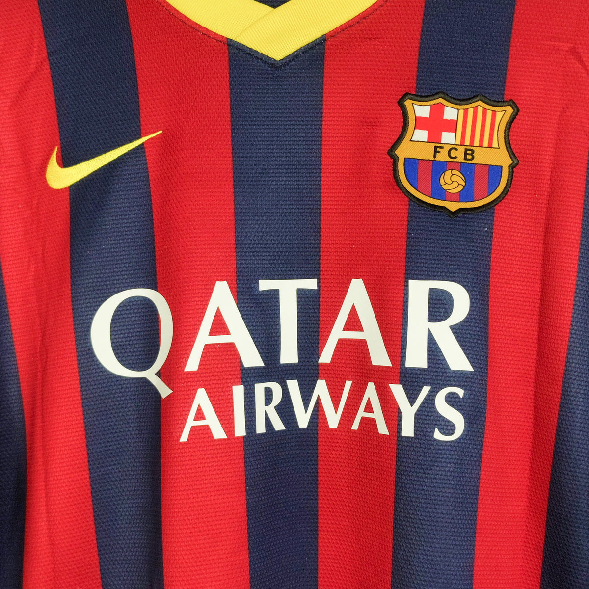 Original Barcelona 2013/14 Home - Neymar Jr #11 Size L (Long Sleeve)