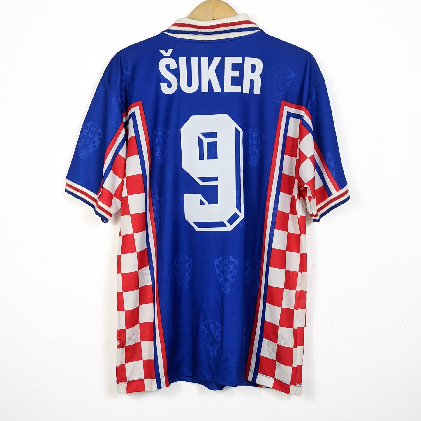 Original Croatia 1998 Home - Suker #9 Size L