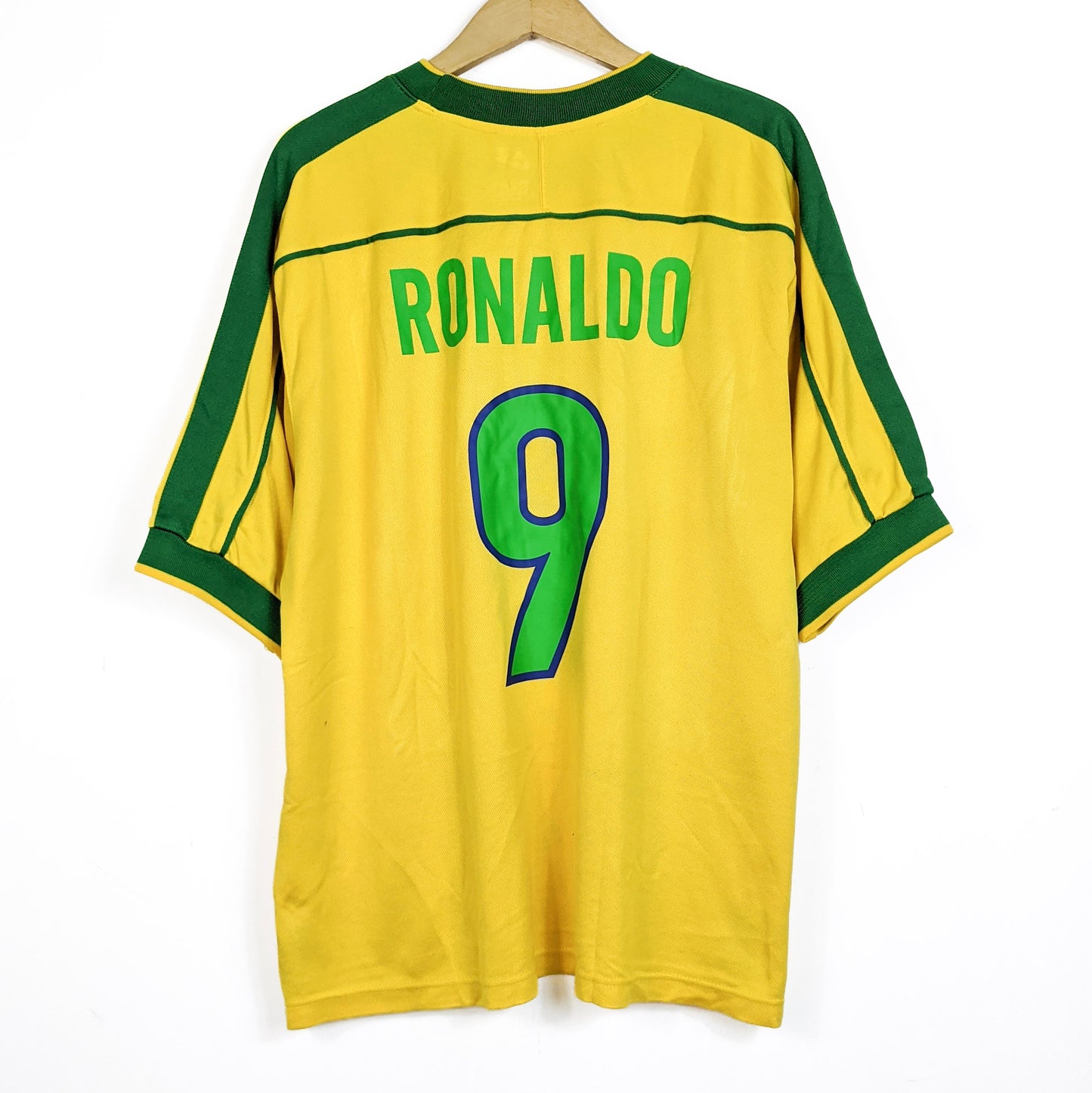 Original Brazil 1998 Home - Ronaldo #9 Size XL