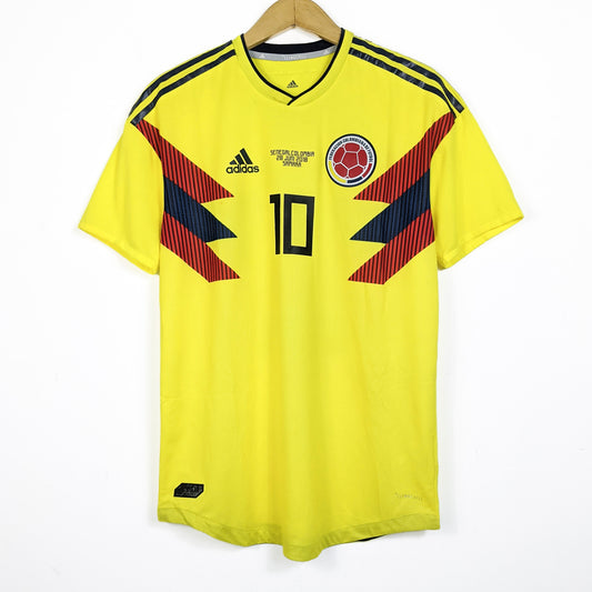 Original Colombia 2018/19 Home - James #10 Size fit M (Player Issue)
