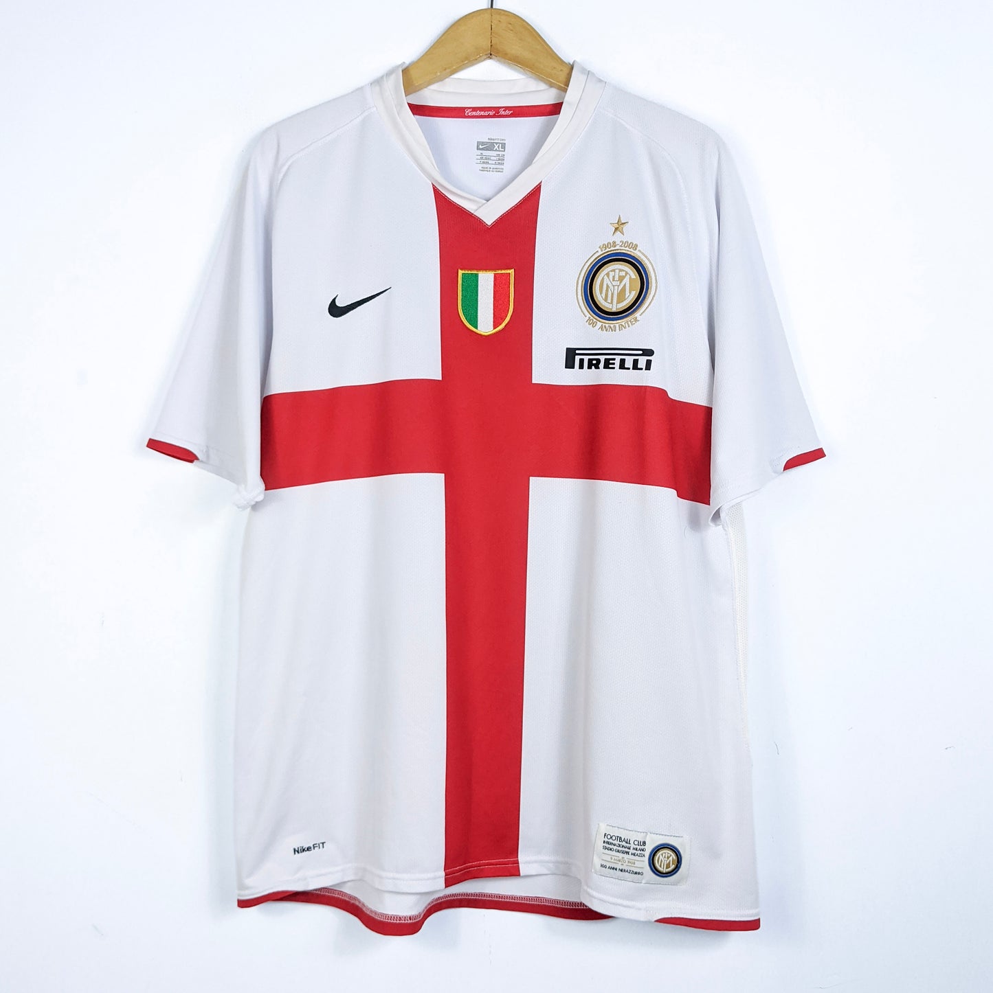 Original Inter Milan 2007/08 Away - Adriano #10 Size XL