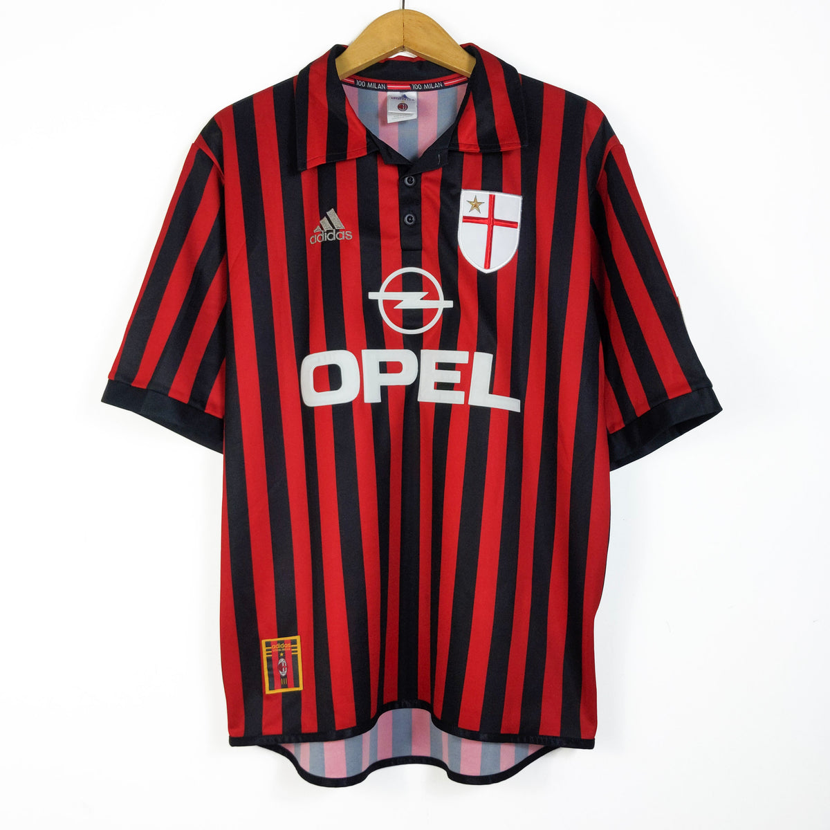 Original AC Milan 1999/00 Centenary Home - Bierhoff #20 Size M