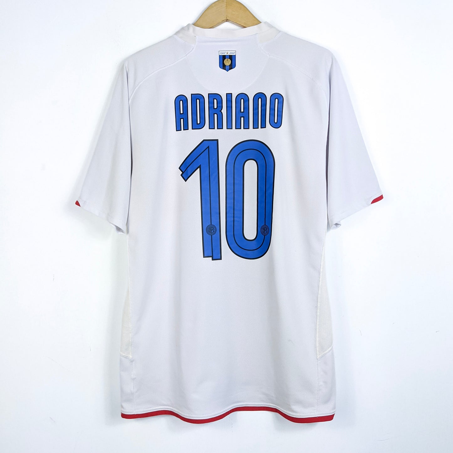 Original Inter Milan 2007/08 Away - Adriano #10 Size XL