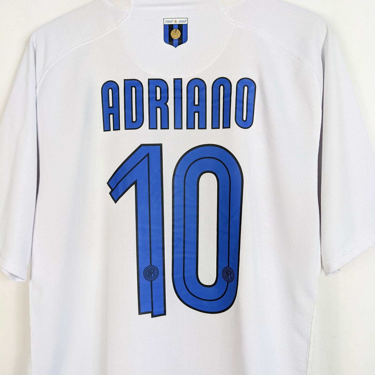 Original Inter Milan 2007/08 Away - Adriano #10 Size XL