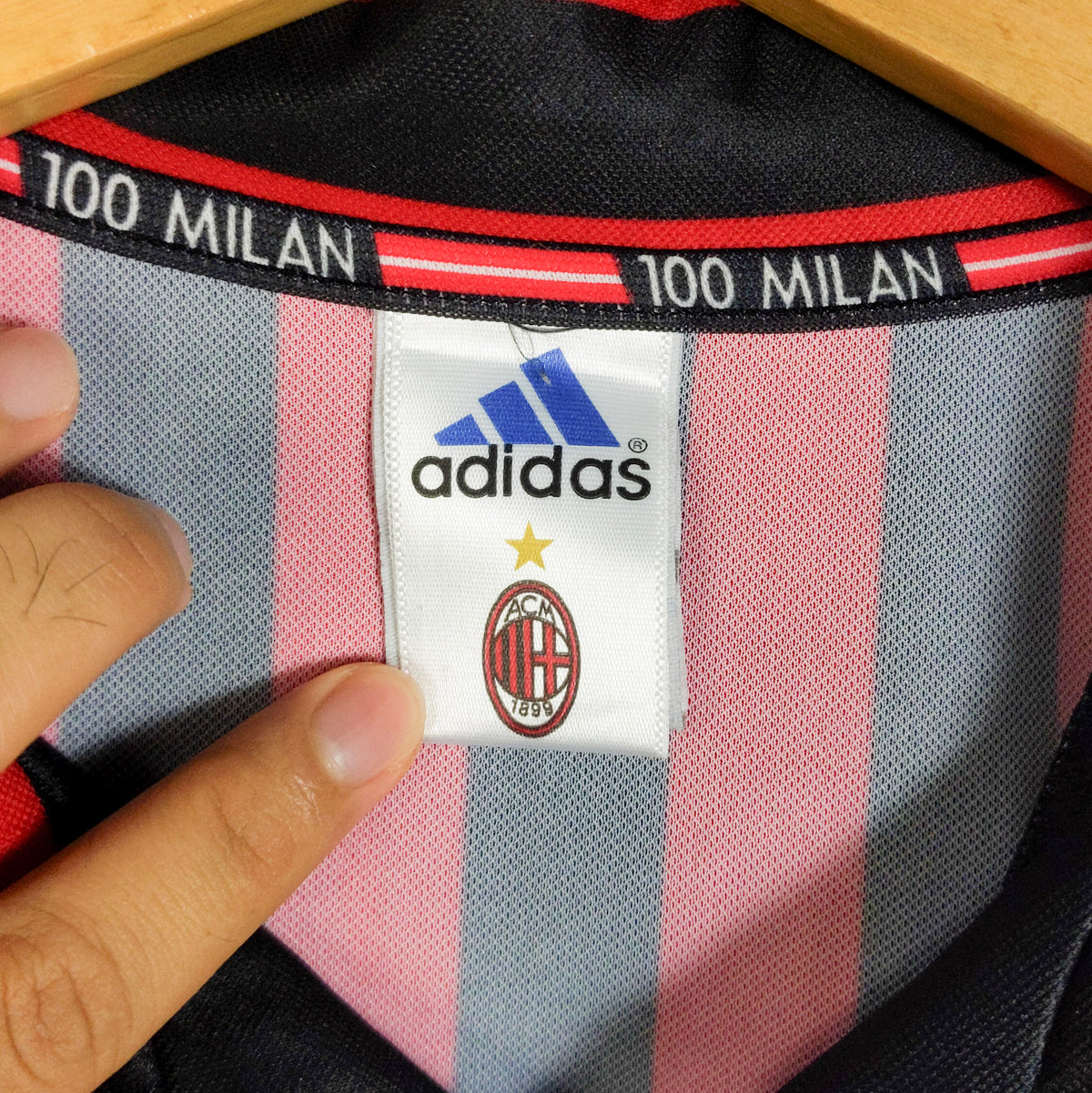 Original AC Milan 1999/00 Centenary Home - Bierhoff #20 Size M