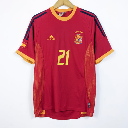 Original Spain 2002/04 Home - Luis Enrique #21 Size M