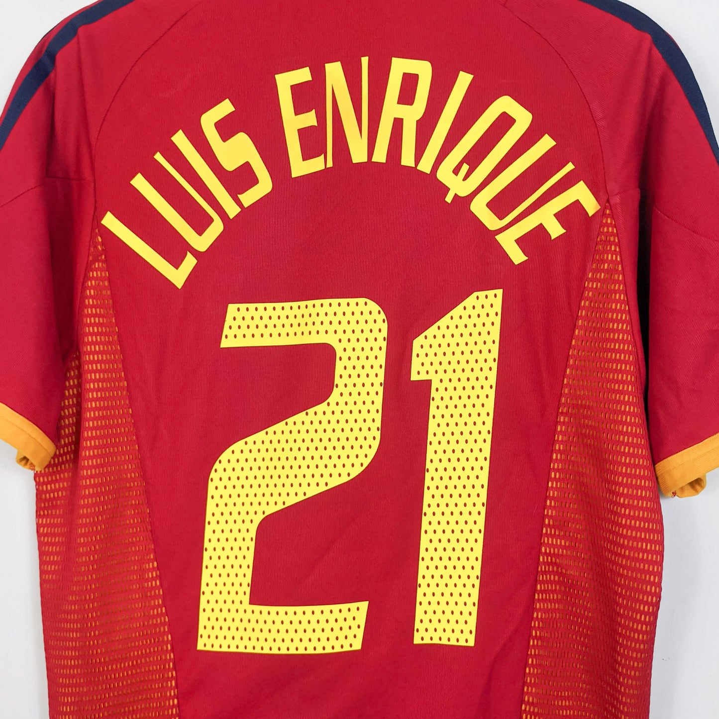 Original Spain 2002/04 Home - Luis Enrique #21 Size M