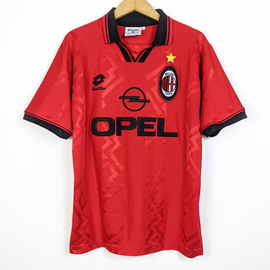 Original AC Milan 1996/97 Fourth - Baggio #18 Size M