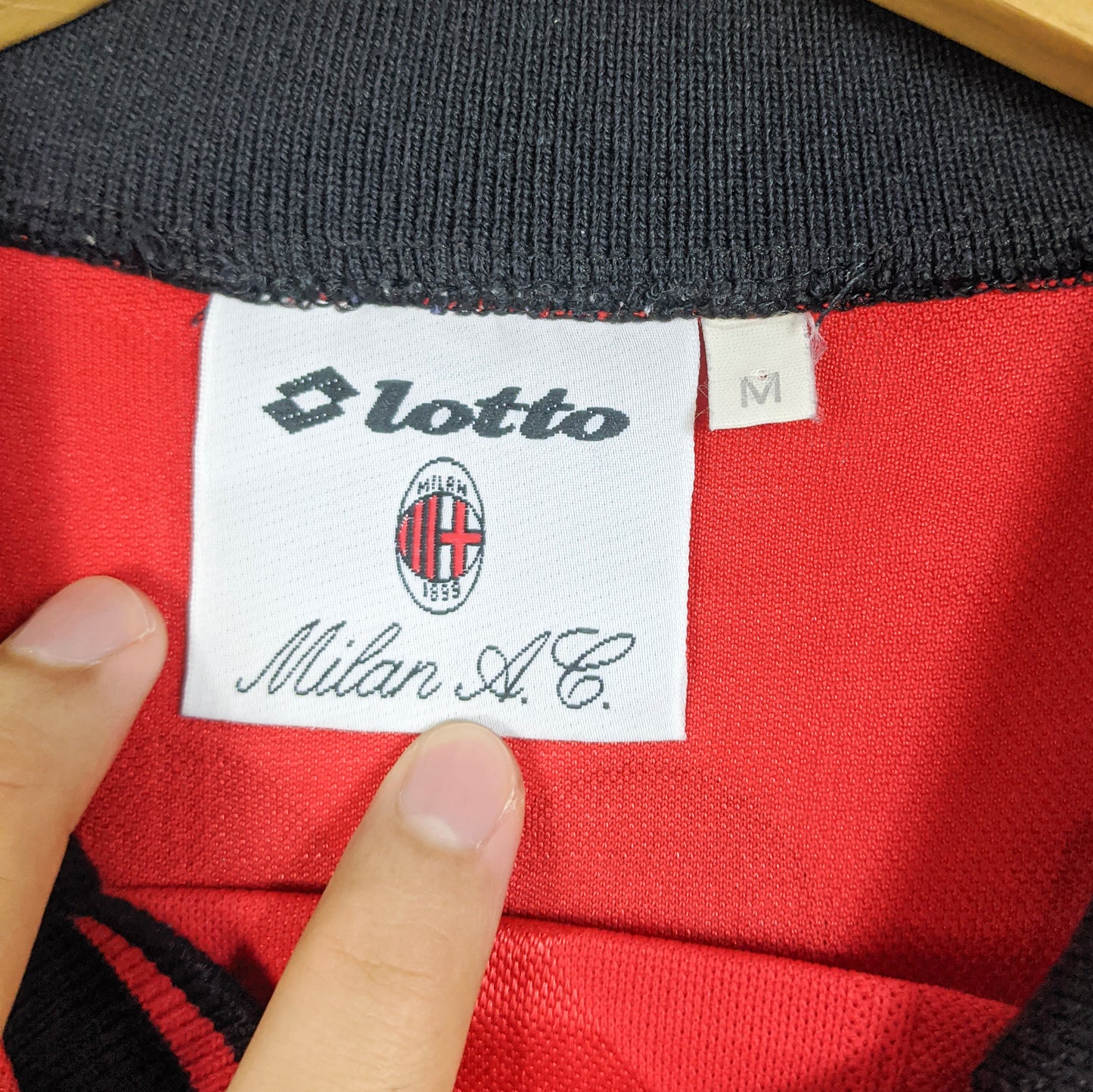 Original AC Milan 1996/97 Fourth - Baggio #18 Size M