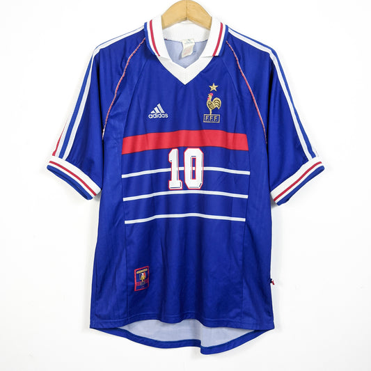 Original France 1998 Home - Zidane #10 Size M