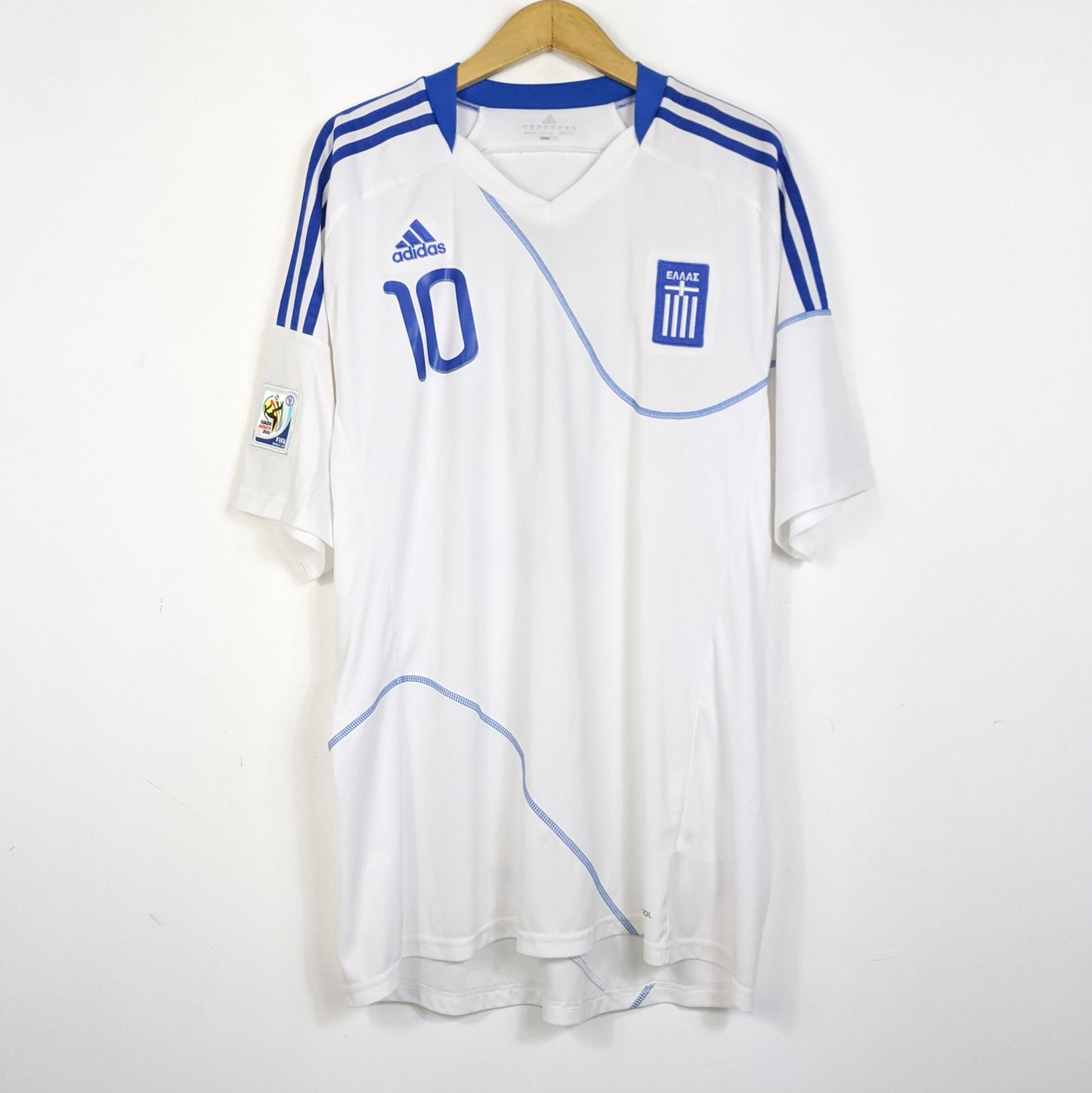 Original Greece 2010/11 Home - Karagounis #10 Size XXL
