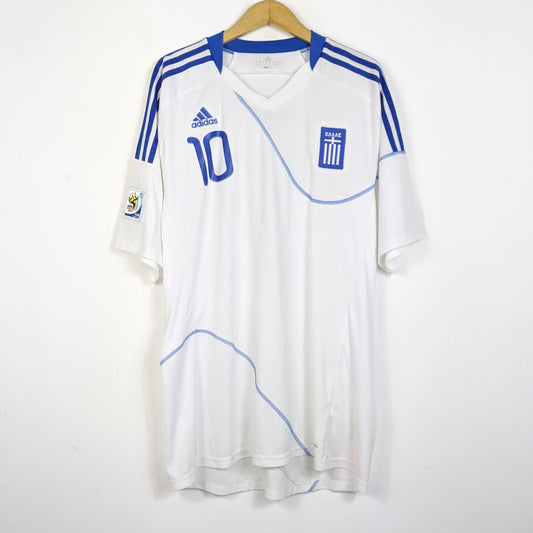 Original Greece 2010/11 Home - Karagounis #10 Size XXL