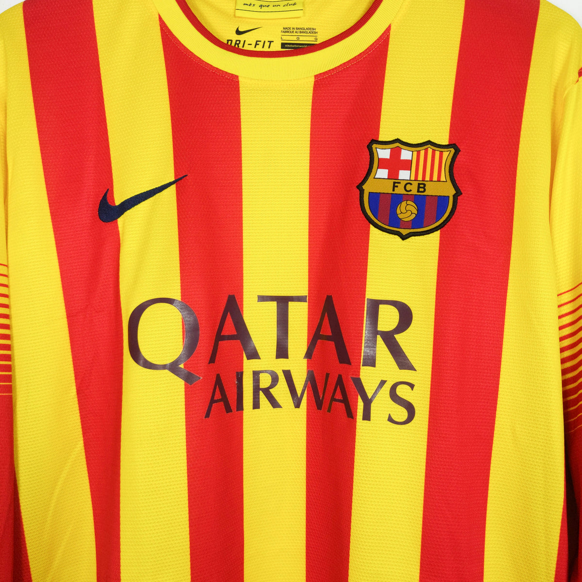 Original Barcelona 2013/14 Away - Messi #10 Size L (Long Sleeve)
