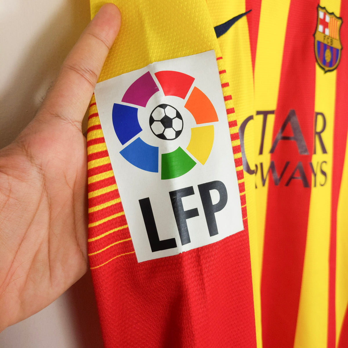 Original Barcelona 2013/14 Away - Messi #10 Size L (Long Sleeve)