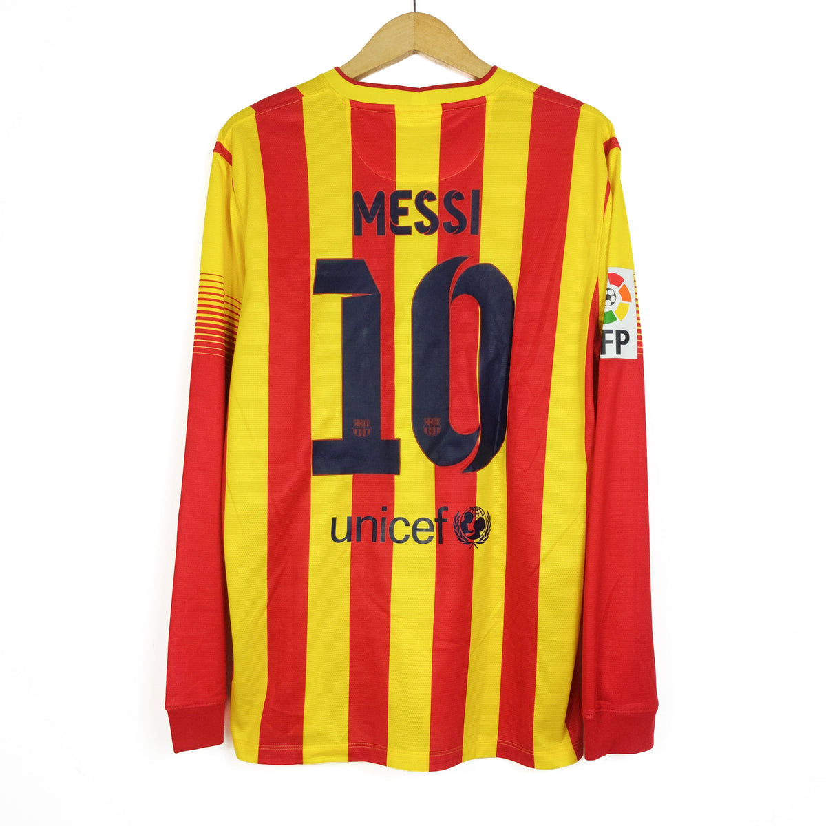 Original Barcelona 2013/14 Away - Messi #10 Size L (Long Sleeve)