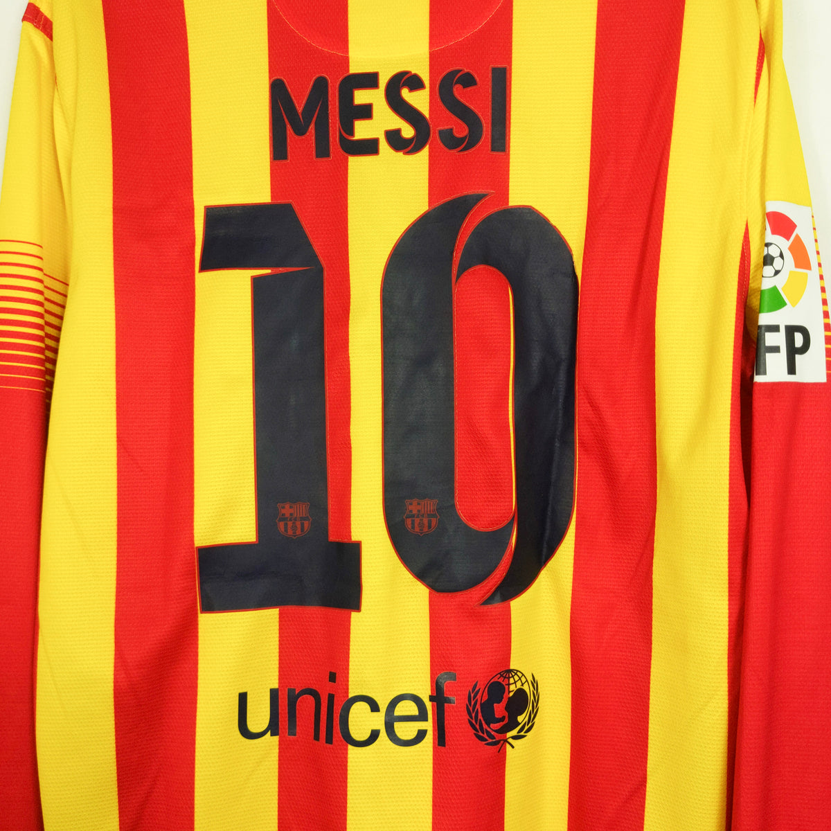 Original Barcelona 2013/14 Away - Messi #10 Size L (Long Sleeve)