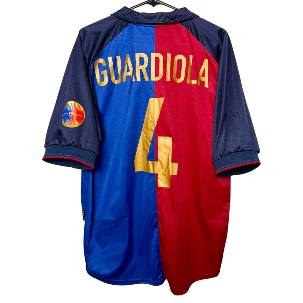 Original Barcelona 1999/00 Centenary Home - Guardiola #4 Size L