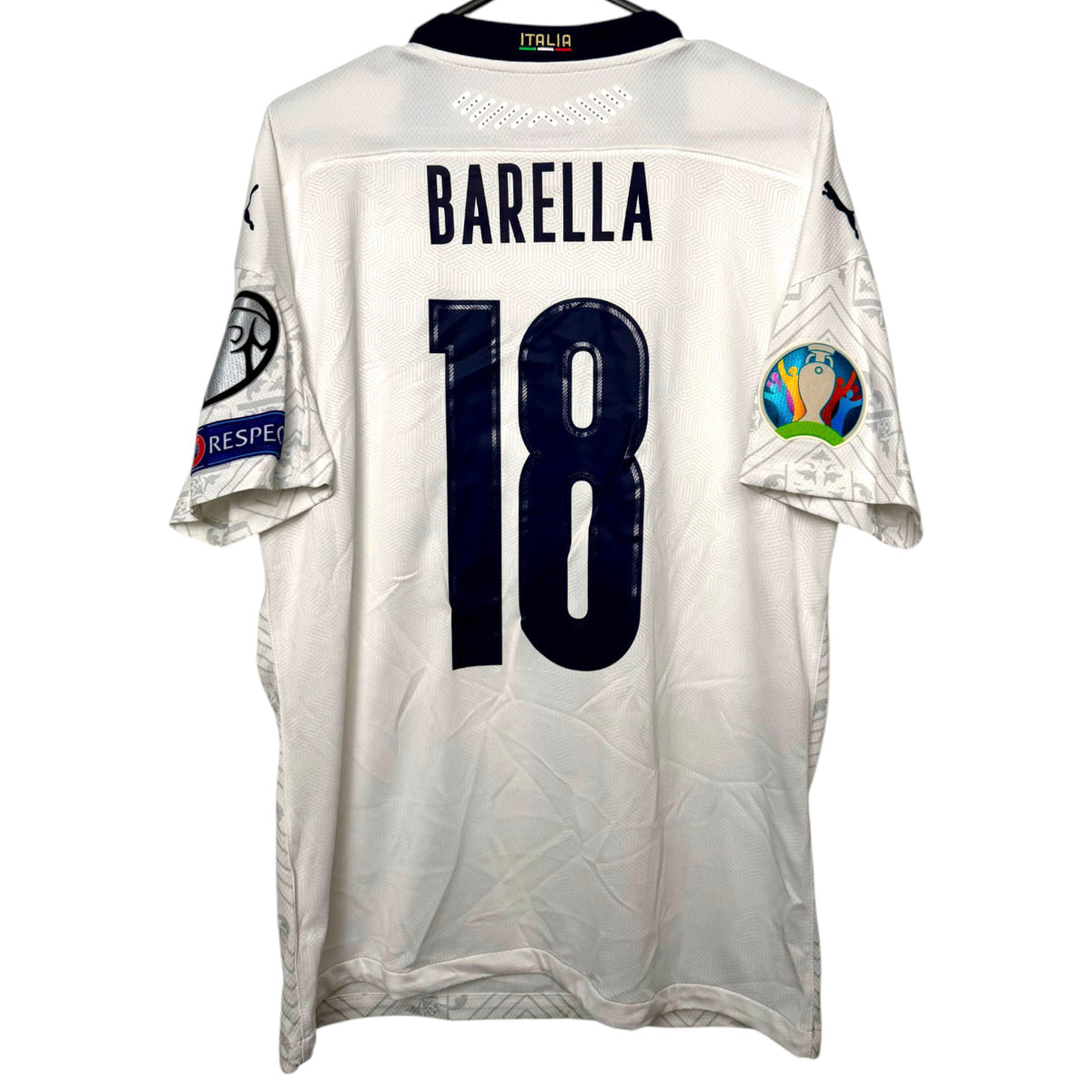 Original Italy 2019 Away - Barella #18 Size L (Player Issue)